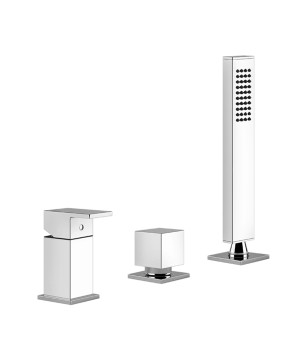 Gessi 20043 gruppo bordo vasca linea RETTANGOLO