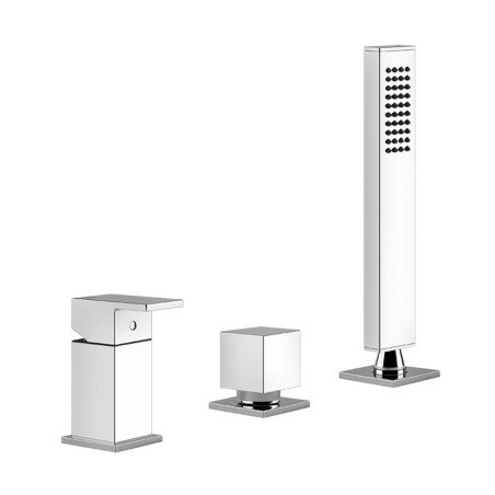 Gessi 20043 gruppo bordo vasca linea RETTANGOLO