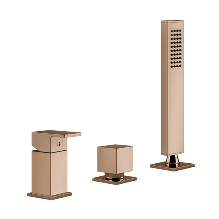 Gessi 20043 gruppo bordo vasca linea RETTANGOLO