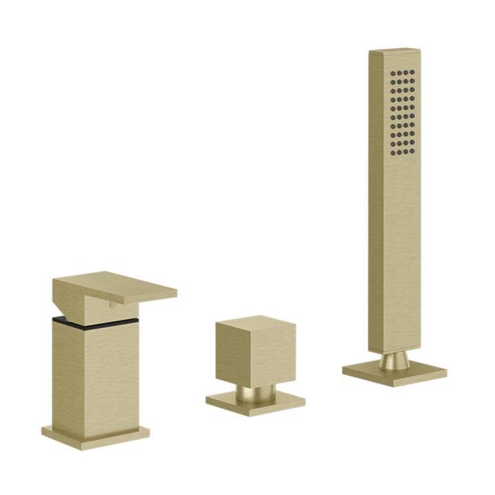 Gessi 20043 gruppo bordo vasca linea RETTANGOLO