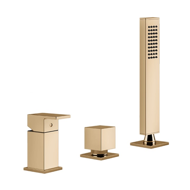 Gessi 20043 gruppo bordo vasca linea RETTANGOLO