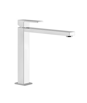 Gessi 11924 miscelatore lavabo alto senza scarico con flessibili di collegamento linea RETTANGOLO