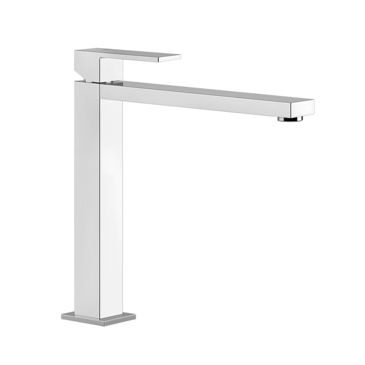 Gessi 11924 miscelatore lavabo alto senza scarico con flessibili di collegamento linea RETTANGOLO