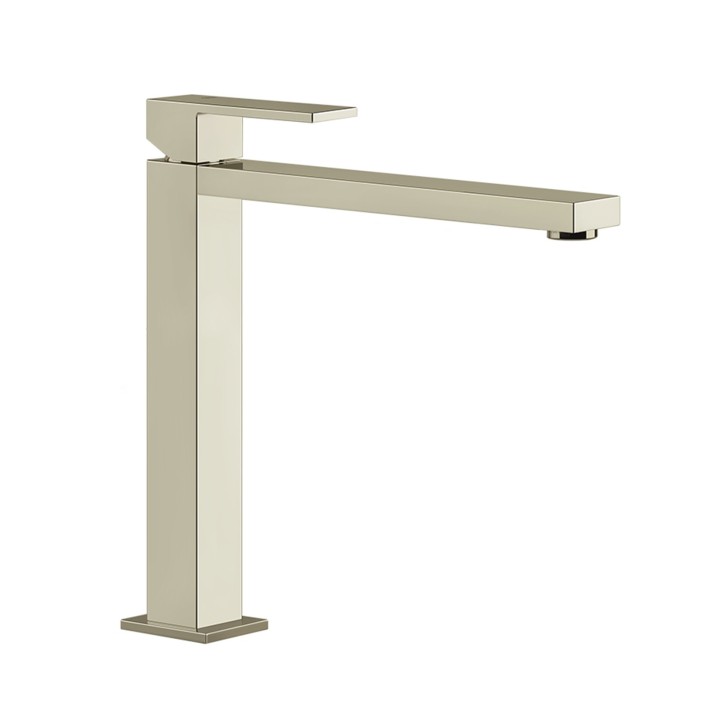 Gessi 11924 miscelatore lavabo alto senza scarico con flessibili di collegamento linea RETTANGOLO