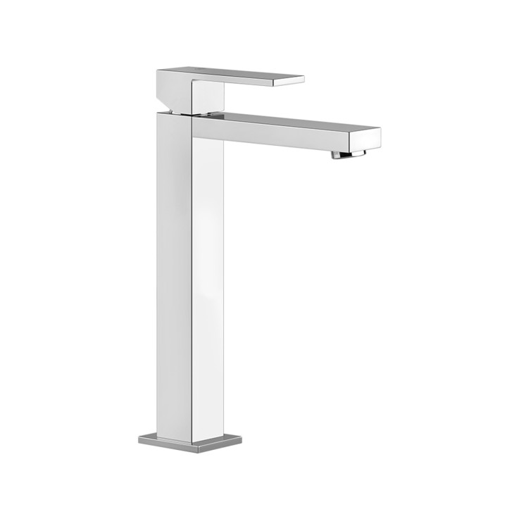 Gessi 11922 miscelatore lavabo alto senza scarico con flessibili di collegamento linea RETTANGOLO
