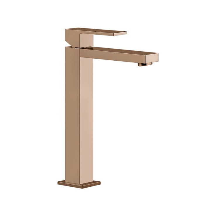 Gessi 11922 miscelatore lavabo alto senza scarico con flessibili di collegamento linea RETTANGOLO