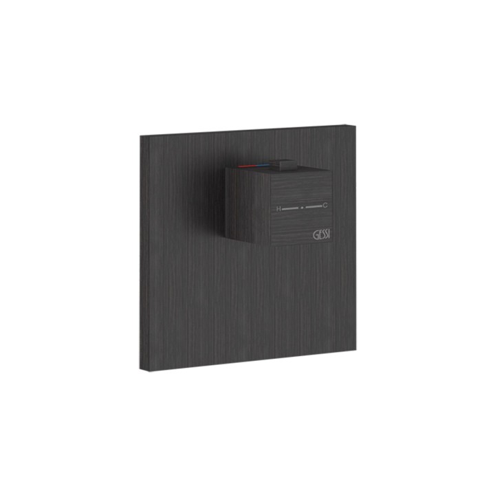 Gessi 43252 parte esterna miscelatore termostatico alta portata a parete linea RETTANGOLO