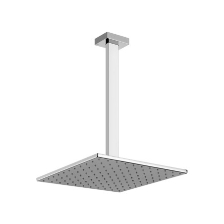 Gessi 15199 soffione anticalcare a soffitto braccio altezza personalizzabile linea RETTANGOLO
