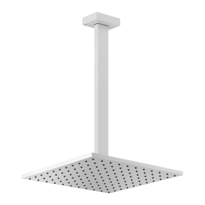 Gessi 15199 soffione anticalcare a soffitto braccio altezza personalizzabile linea RETTANGOLO