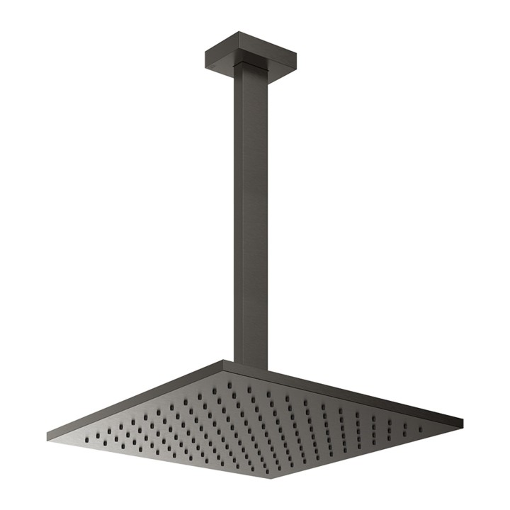 Gessi 15199 soffione anticalcare a soffitto braccio altezza personalizzabile linea RETTANGOLO
