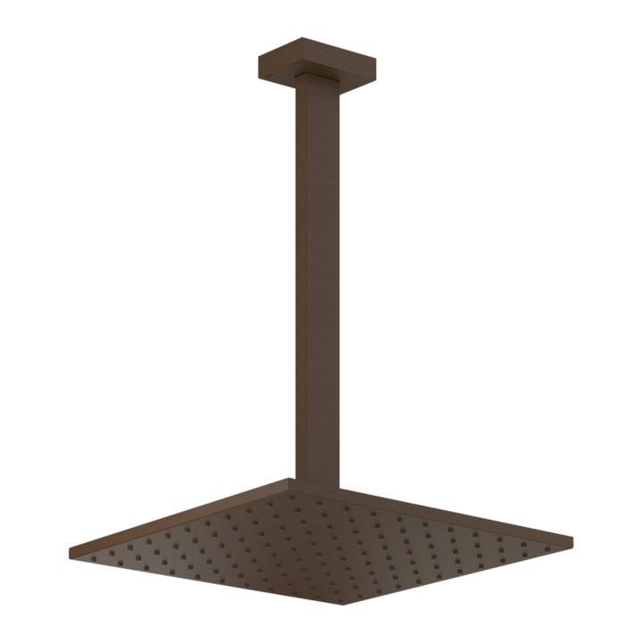 Gessi 15199 soffione anticalcare a soffitto braccio altezza personalizzabile linea RETTANGOLO