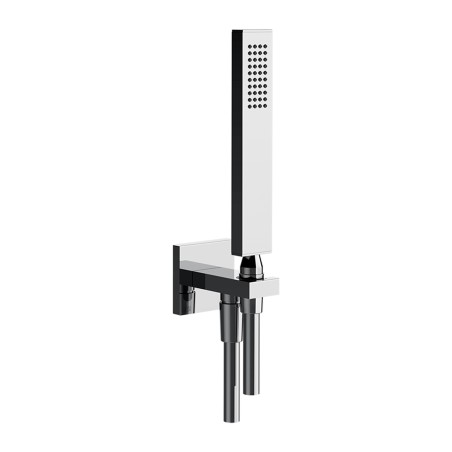 Gessi 20123 set doccia con presa acqua doccetta anticalcare e flessibile linea RETTANGOLO