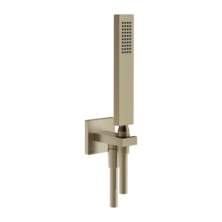 Gessi 20123 set doccia con presa acqua doccetta anticalcare e flessibile linea RETTANGOLO