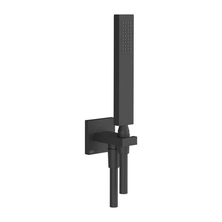 Gessi 20123 set doccia con presa acqua doccetta anticalcare e flessibile linea RETTANGOLO