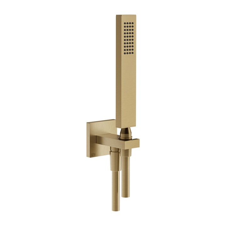 Gessi 20123 set doccia con presa acqua doccetta anticalcare e flessibile linea RETTANGOLO