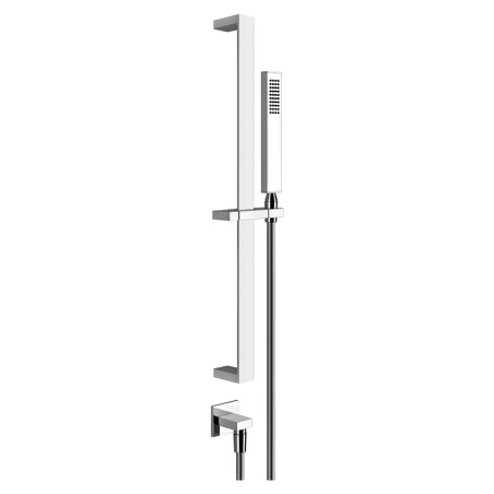 Gessi 20142 asta saliscendi con presa acqua doccetta anticalcare e flessibile linea RETTANGOLO