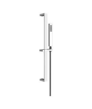 Gessi 20145 asta saliscendi con doccetta anticalcare e flessibile linea RETTANGOLO