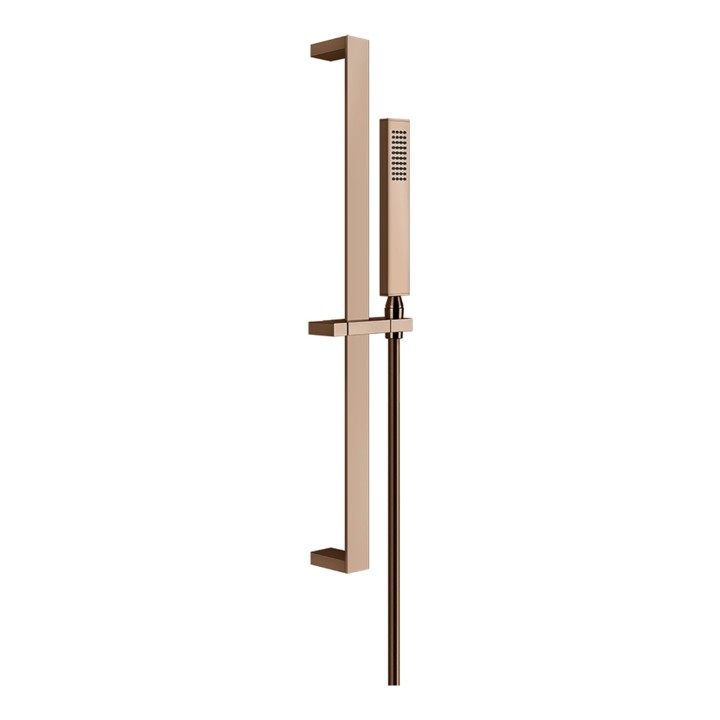Gessi 20145 asta saliscendi con doccetta anticalcare e flessibile linea RETTANGOLO