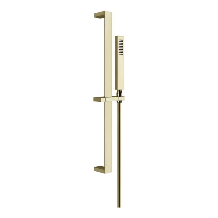 Gessi 20145 asta saliscendi con doccetta anticalcare e flessibile linea RETTANGOLO