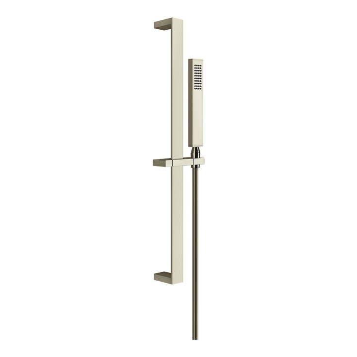 Gessi 20145 asta saliscendi con doccetta anticalcare e flessibile linea RETTANGOLO