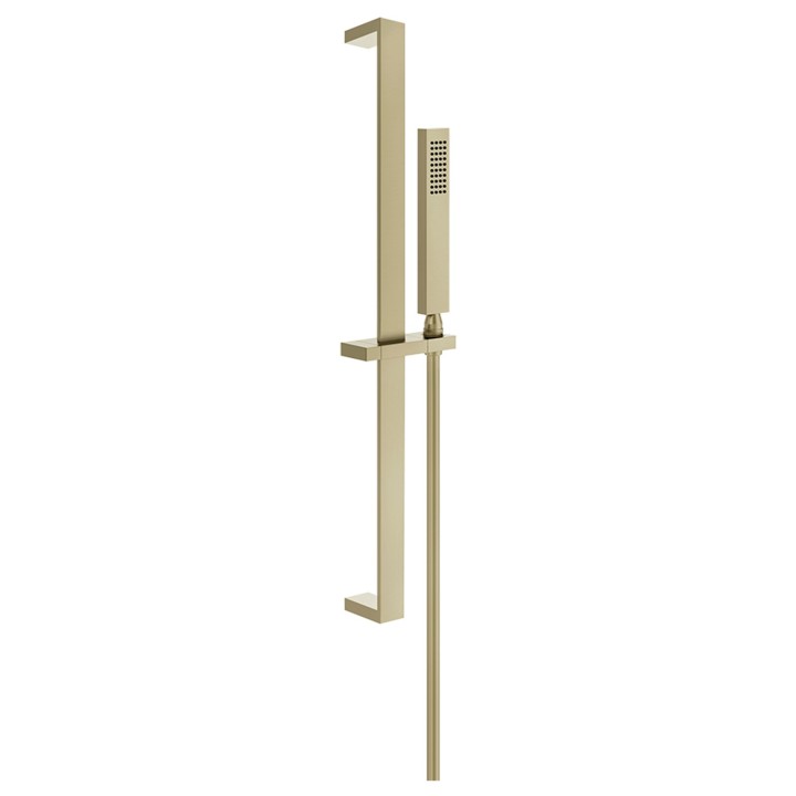 Gessi 20145 asta saliscendi con doccetta anticalcare e flessibile linea RETTANGOLO