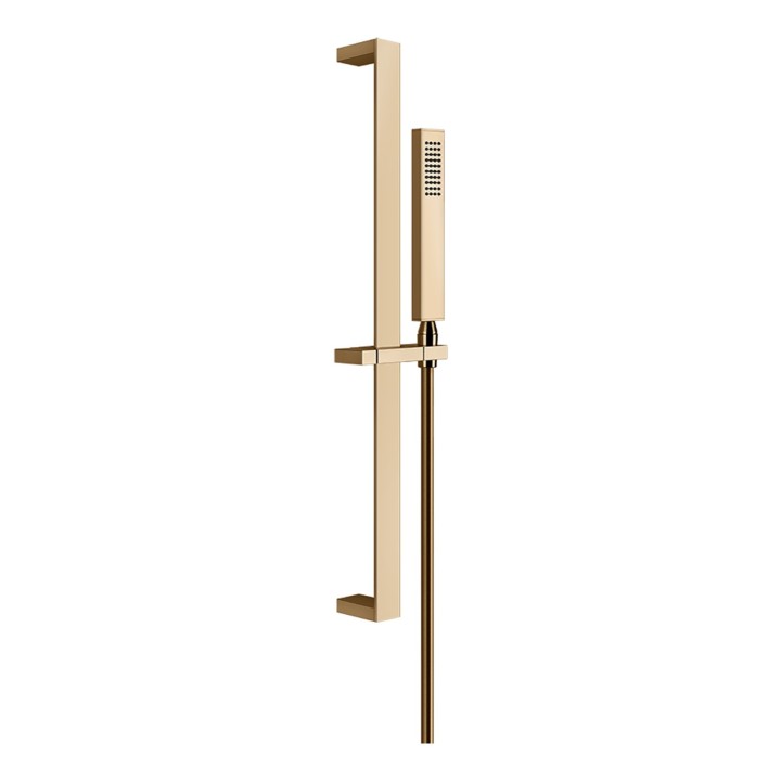 Gessi 20145 asta saliscendi con doccetta anticalcare e flessibile linea RETTANGOLO