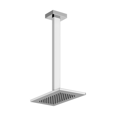 Gessi 20150 soffione anticalcare a soffitto braccio altezza personalizzabile linea RETTANGOLO