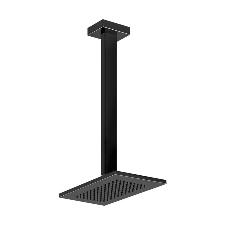 Gessi 20150 soffione anticalcare a soffitto braccio altezza personalizzabile linea RETTANGOLO