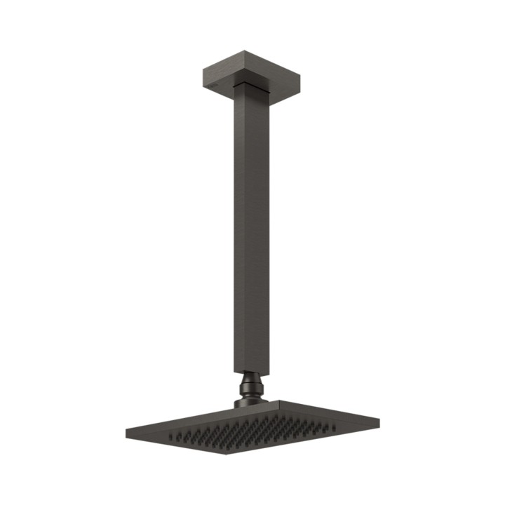 Gessi 20150 soffione anticalcare a soffitto braccio altezza personalizzabile linea RETTANGOLO