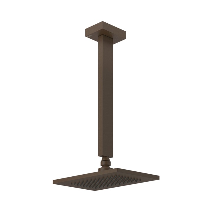 Gessi 20150 soffione anticalcare a soffitto braccio altezza personalizzabile linea RETTANGOLO