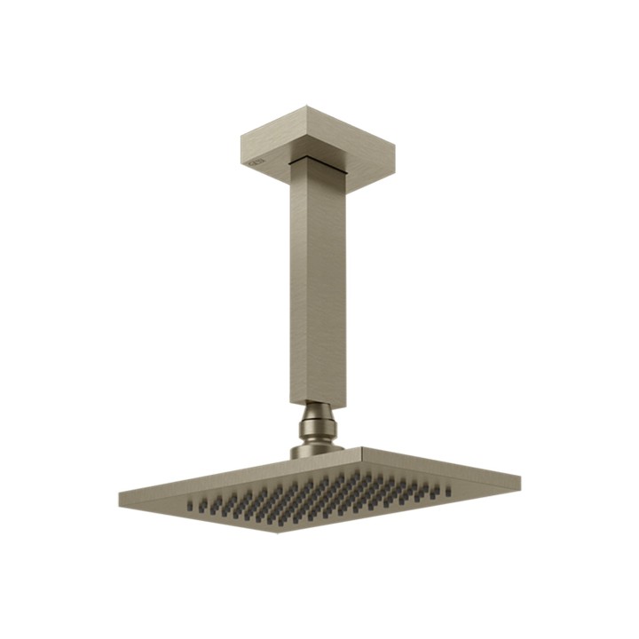 Gessi 20151 soffione anticalcare a soffitto orientabile linea RETTANGOLO