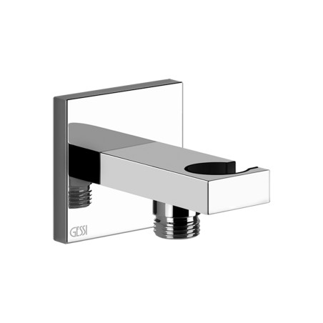 Gessi 20161 presa acqua con supporto doccetta linea RETTANGOLO