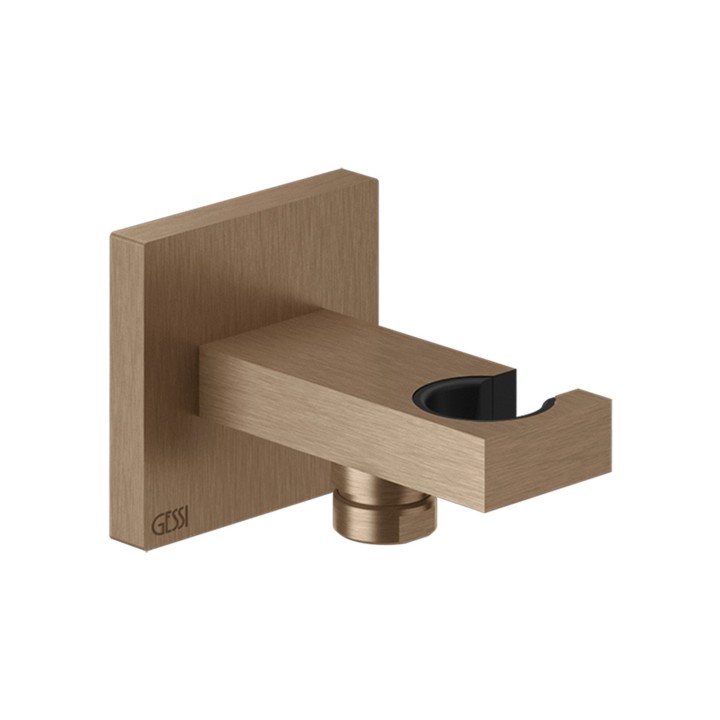 Gessi 20161 presa acqua con supporto doccetta linea RETTANGOLO