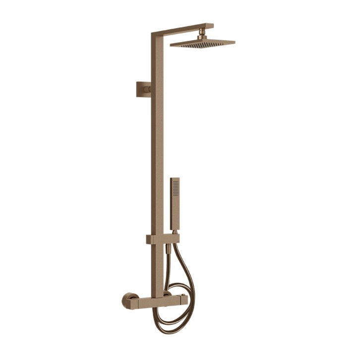 Gessi 23447 miscelatore termostatico a parete con soffione linea RETTANGOLO