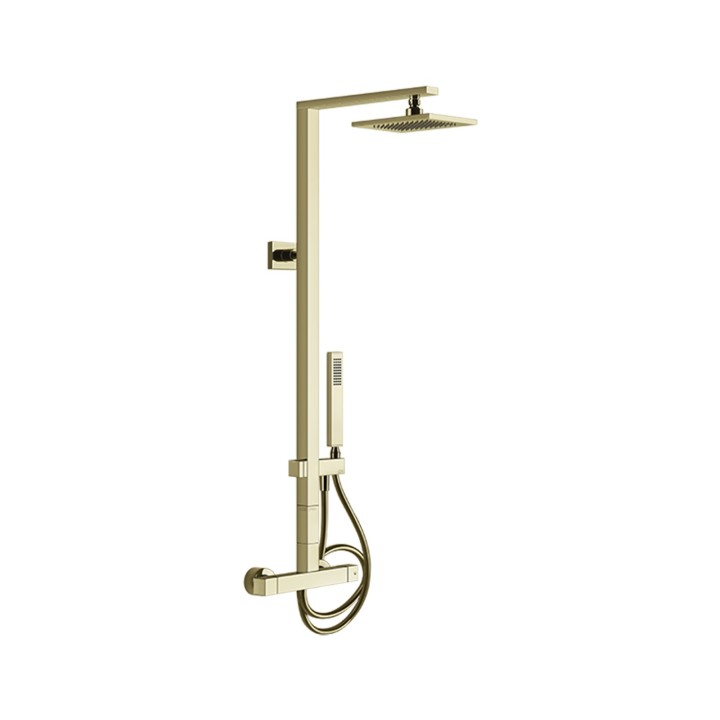 Gessi 23447 miscelatore termostatico a parete con soffione linea RETTANGOLO