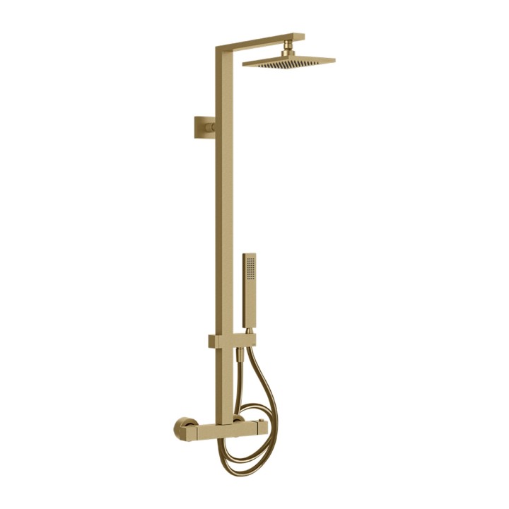 Gessi 23447 miscelatore termostatico a parete con soffione linea RETTANGOLO