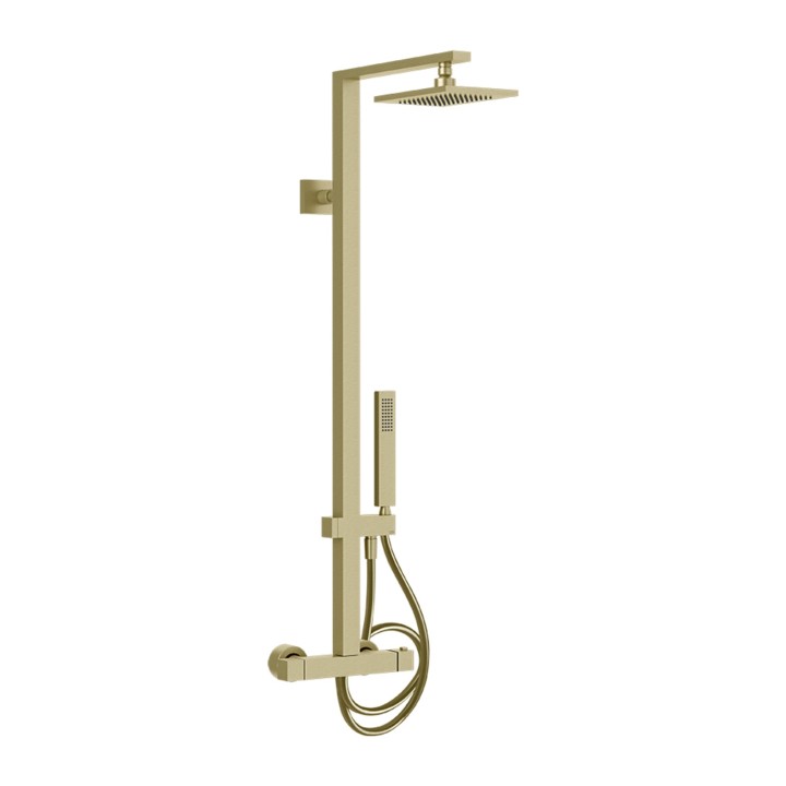 Gessi 23447 miscelatore termostatico a parete con soffione linea RETTANGOLO