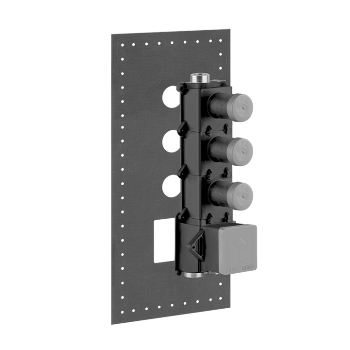 Gessi 43105 parte incasso miscelatore termostatico alta portata 3 uscite indipendenti