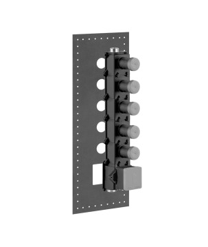 Gessi 43109 parte incasso miscelatore termostatico alta portata 5 uscite indipendenti