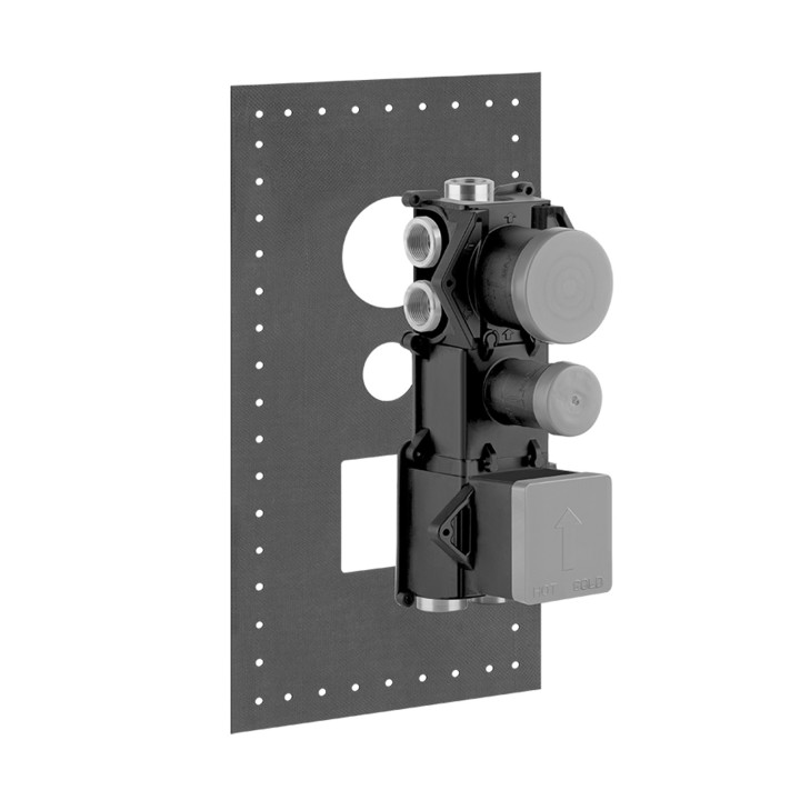 Gessi 43111 parte incasso miscelatore termostatico alta portata 5 uscite con selezione singola