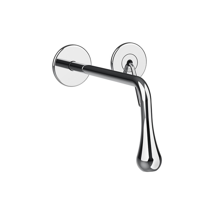 Gessi 33086 parte esterna miscelatore a parete bocca lunga linea GOCCIA