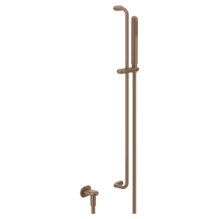 Gessi 33642 asta saliscendi con presa acqua con doccetta anticalcare e flessibile linea GOCCIA