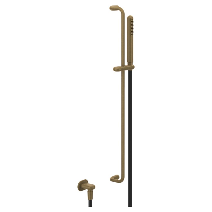 Gessi 33642 asta saliscendi con presa acqua con doccetta anticalcare e flessibile linea GOCCIA