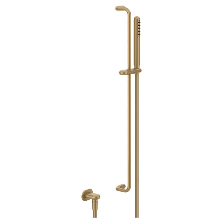 Gessi 33642 asta saliscendi con presa acqua con doccetta anticalcare e flessibile linea GOCCIA