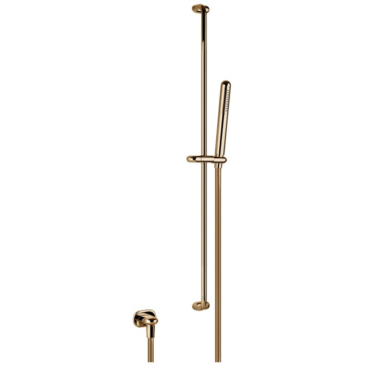 Gessi 33642 asta saliscendi con presa acqua con doccetta anticalcare e flessibile linea GOCCIA