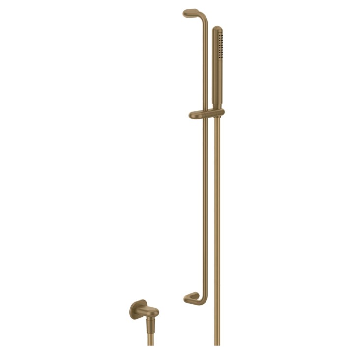 Gessi 33642 asta saliscendi con presa acqua con doccetta anticalcare e flessibile linea GOCCIA