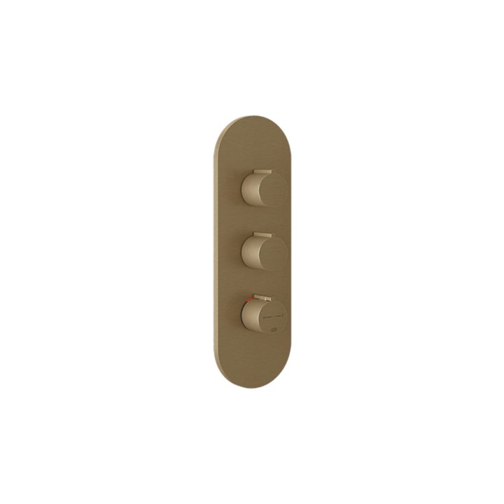 Gessi 43064 parte esterna miscelatore termostatico linea GOCCIA Gessi 43064 parte esterna miscelatore termostatico linea GOCCIA
