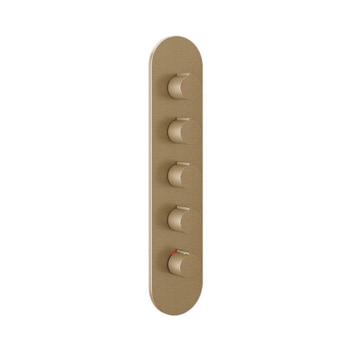 Gessi 43068 parte esterna miscelatore termostatico alta portata linea GOCCIA Gessi 43068 parte esterna miscelatore termostatico alta portata linea GOCCIA