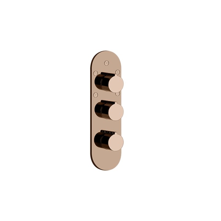 Gessi 43072 parte esterna miscelatore termostatico alta portata linea GOCCIA Gessi 43072 parte esterna miscelatore termostatico alta portata linea GOCCIA
