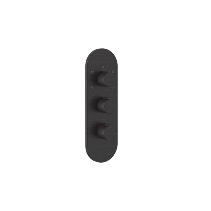 Gessi 43072 parte esterna miscelatore termostatico alta portata linea GOCCIA Gessi 43072 parte esterna miscelatore termostatico alta portata linea GOCCIA
